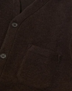 Universal Works Pulls, Gilets-Cardigan Marron