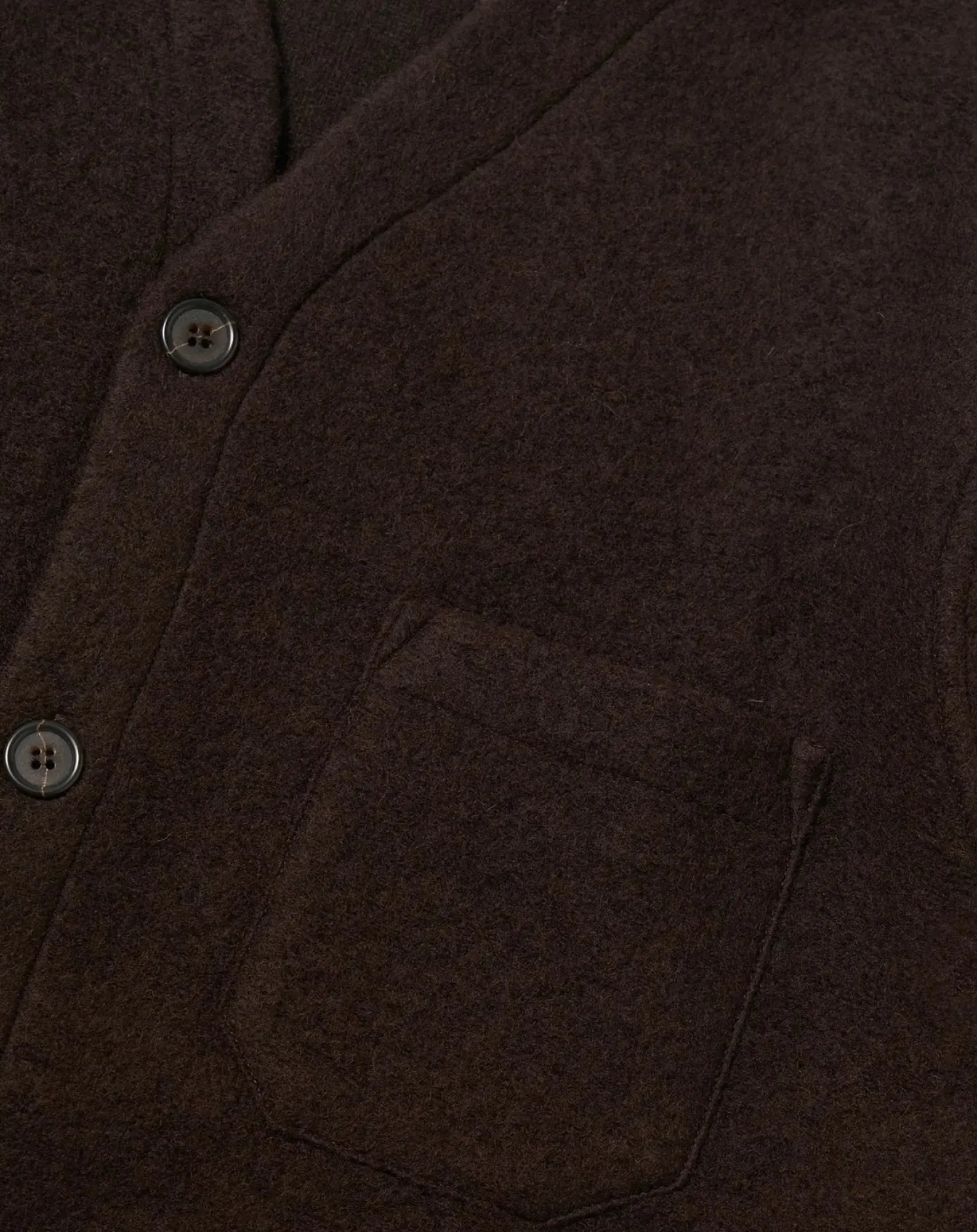 Universal Works Pulls, Gilets-Cardigan Marron