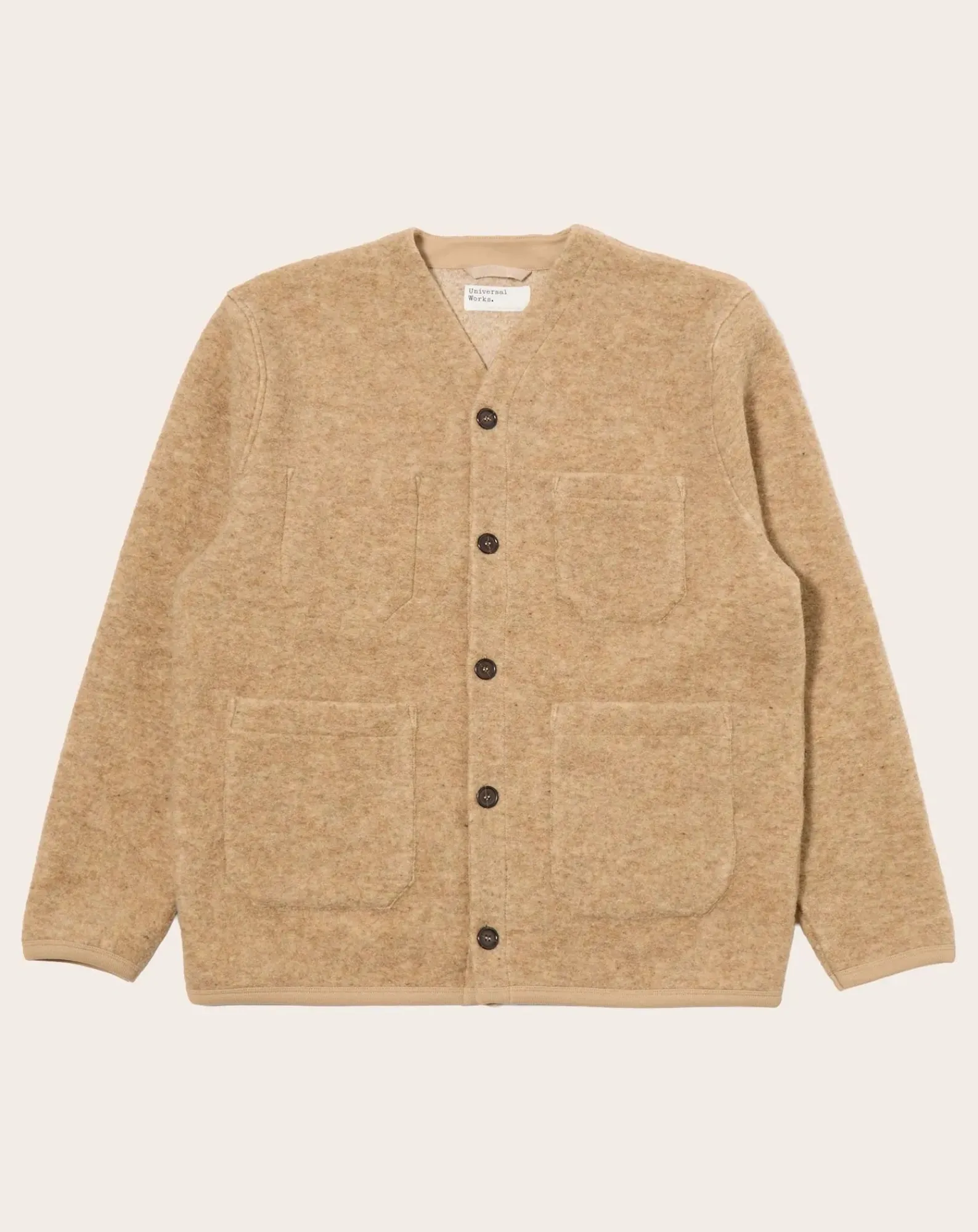 Universal Works Pulls, Gilets-Cardigan Beige
