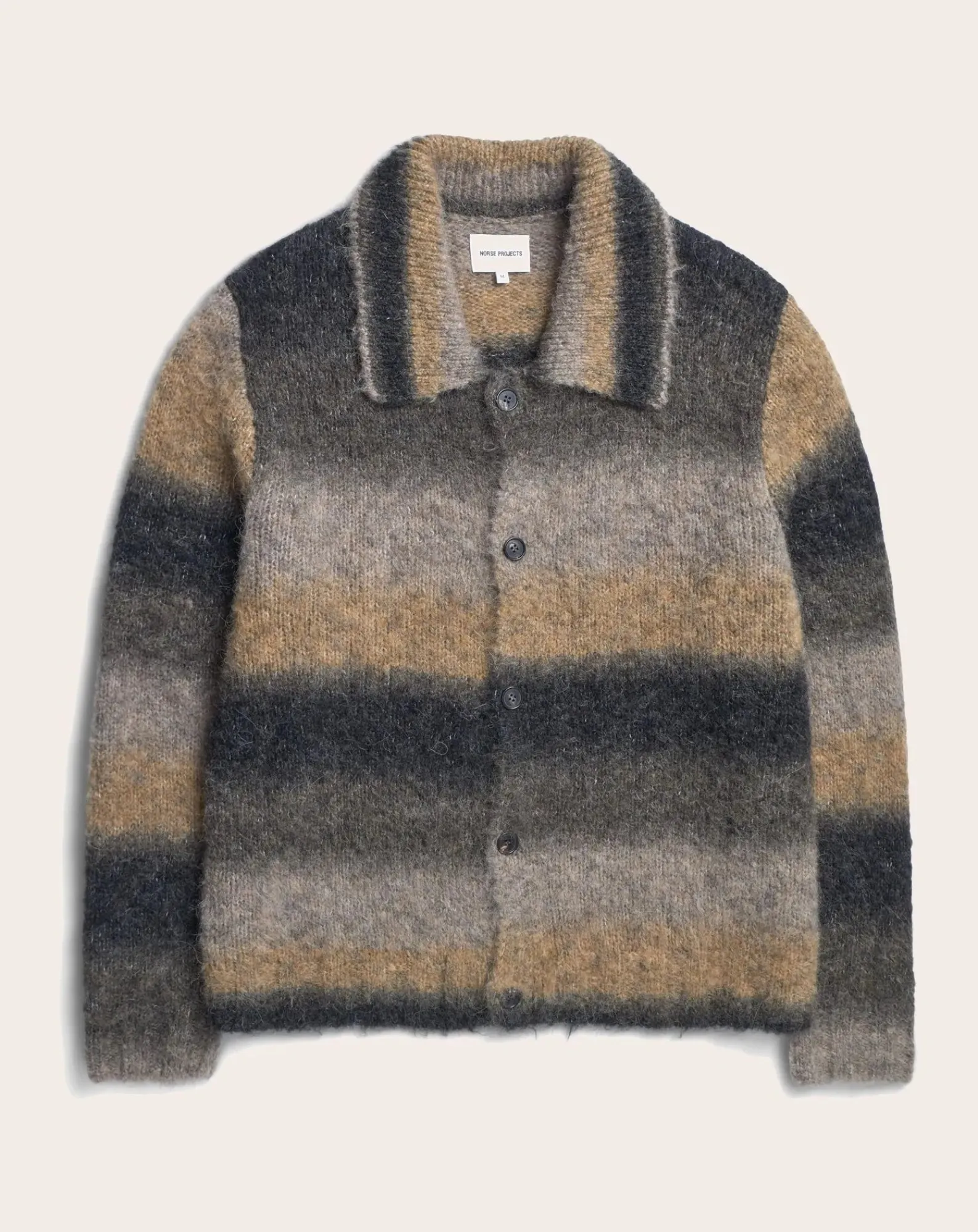 Norse Projects Pulls, Gilets-Cardigan Erik Laine Alpaga Gris foncé