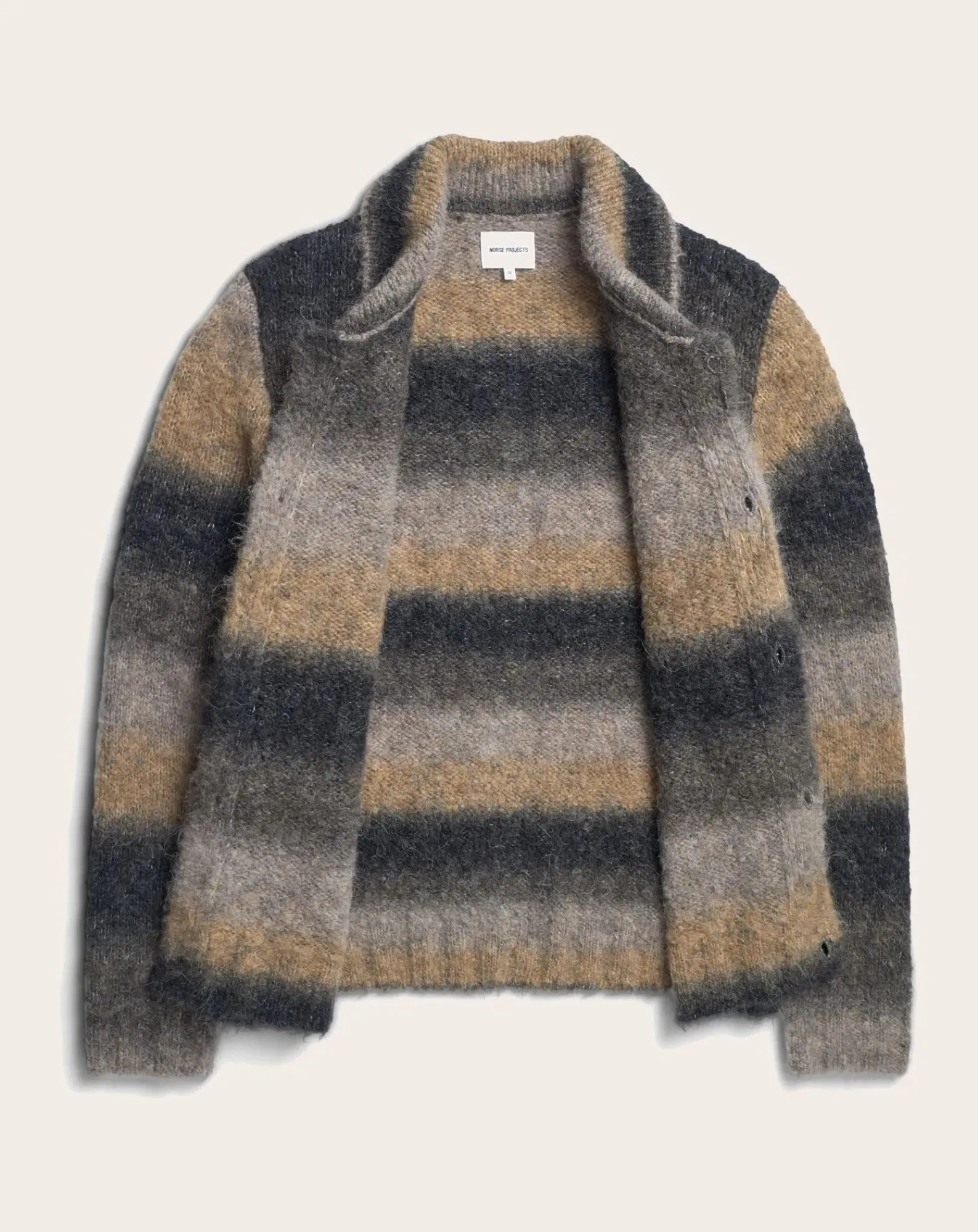 Norse Projects Pulls, Gilets-Cardigan Erik Laine Alpaga Gris foncé