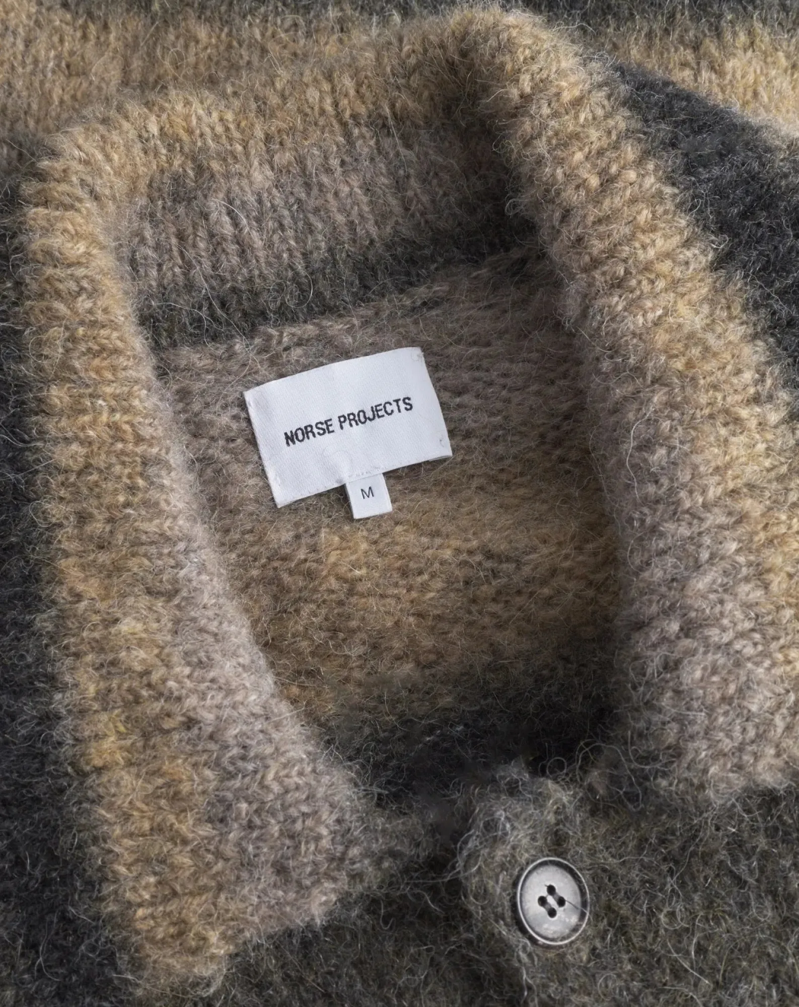 Norse Projects Pulls, Gilets-Cardigan Erik Laine Alpaga Gris foncé
