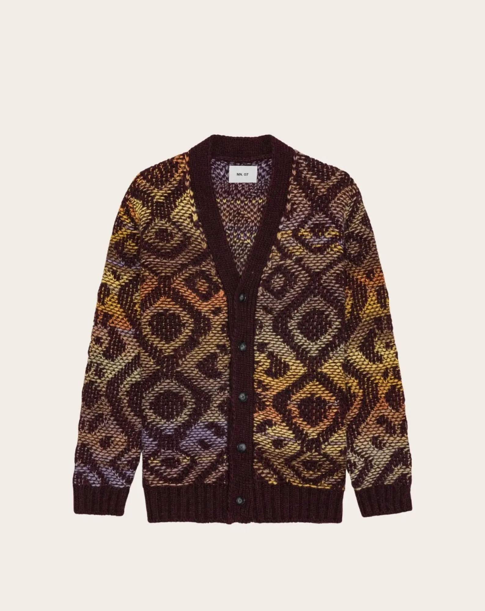 NN.07 Pulls, Gilets-Cardigan Viggo 60023 Wool Marron