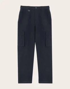Noyoco Pantalons, Jeans-Cargo pants Dark navy Organic cotton Bleu foncé