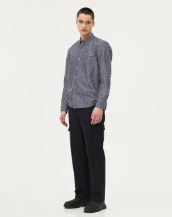 Noyoco Pantalons, Jeans-Cargo pants Dark navy Organic cotton Bleu foncé