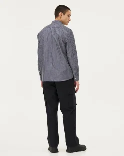 Noyoco Pantalons, Jeans-Cargo pants Dark navy Organic cotton Bleu foncé