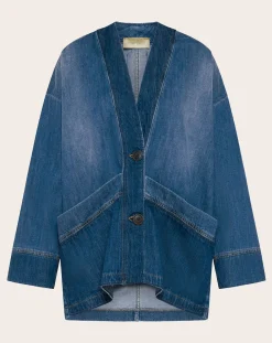 Momoni Vestes, Manteaux-Caroline Denim jacket Bleu