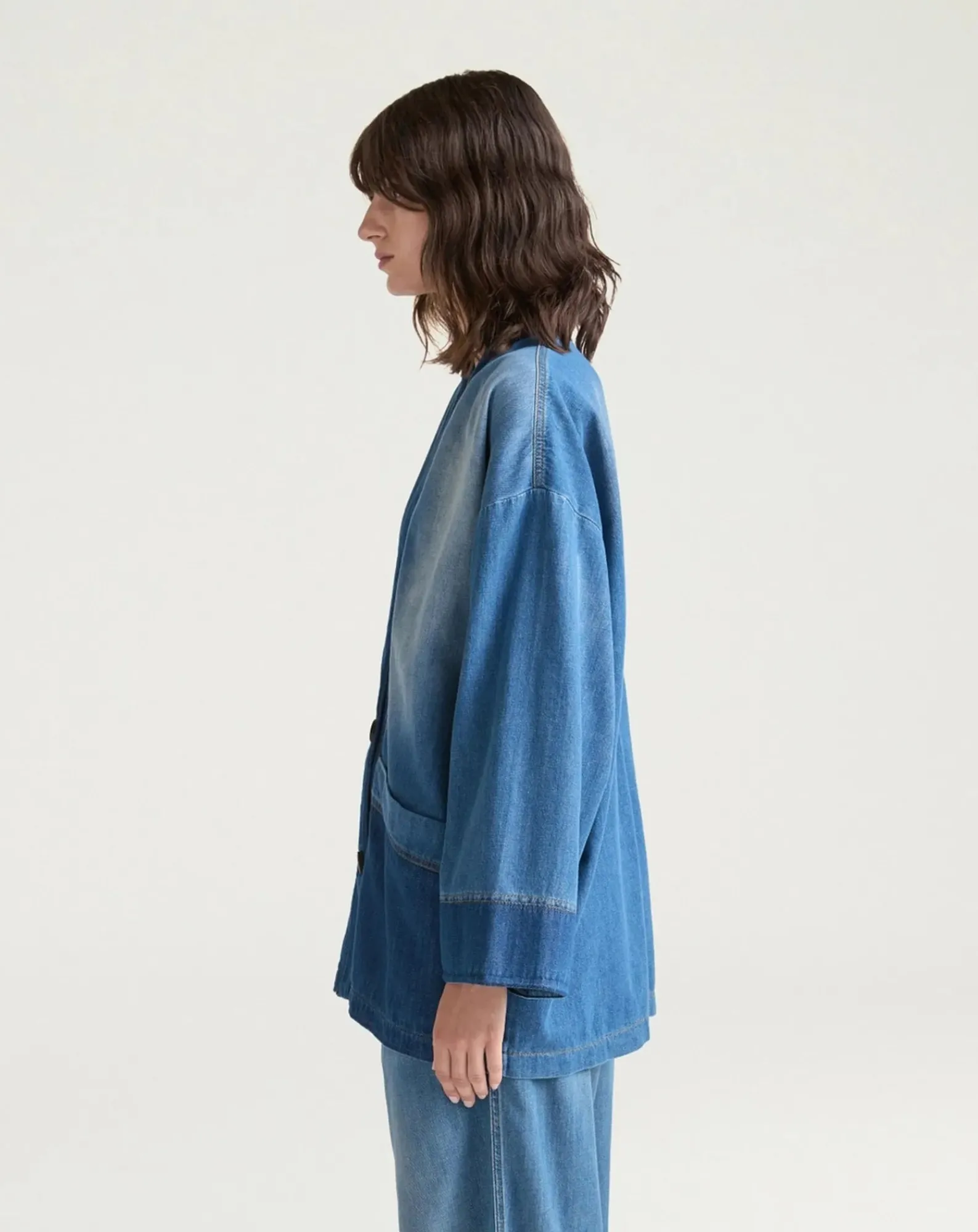 Momoni Vestes, Manteaux-Caroline Denim jacket Bleu