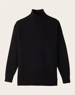 Bompard Pulls, Gilets-Cashmere High Neck Sweater Noir