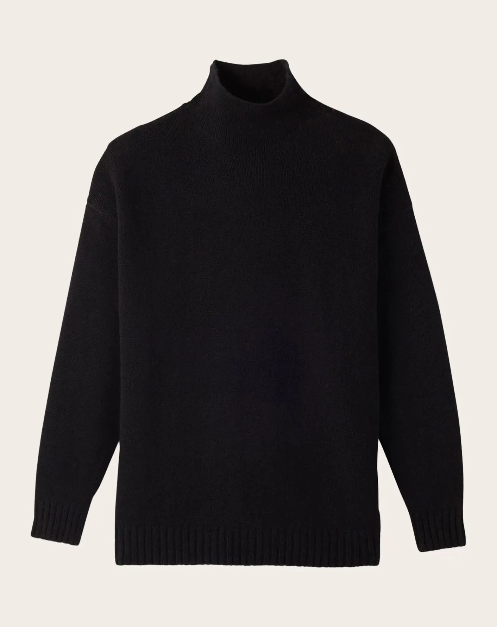 Bompard Pulls, Gilets-Cashmere High Neck Sweater Noir