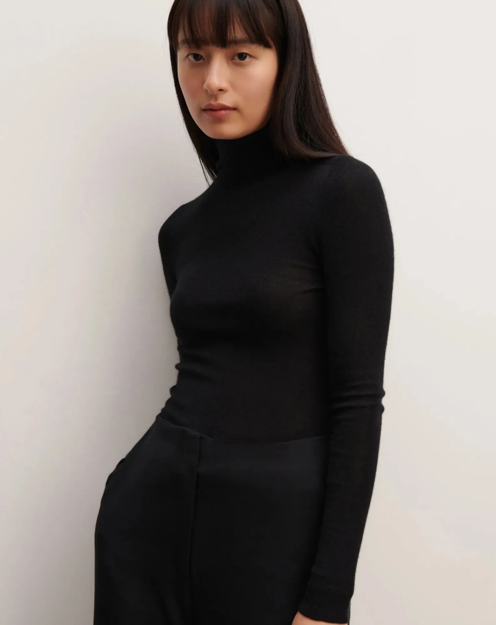 Bompard Pulls, Gilets-Cashmere Ultrafine Seamless Roll Neck Sweater Noir