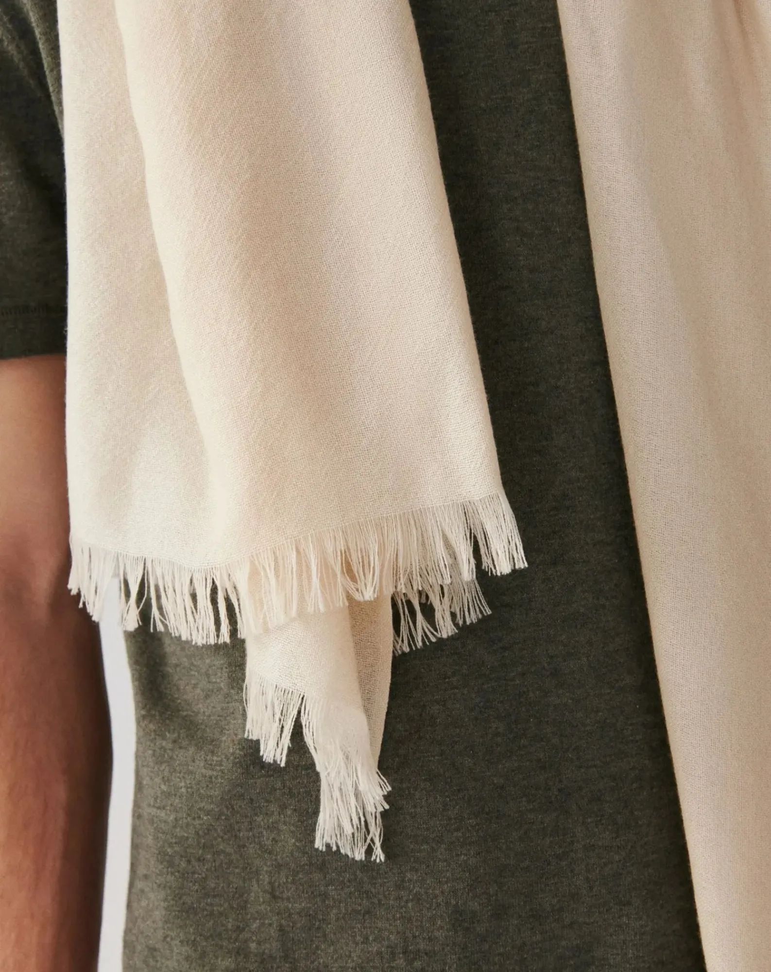 Bompard Echarpes, Foulards-Cashmere voile stole Avoine