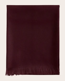 Bompard Echarpes, Foulards-Cashmere voile stole Prune