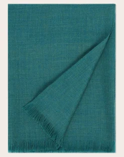 Bompard Echarpes, Foulards-Cashmere voile stole Vert Cèdre