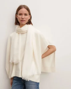 Bompard Echarpes, Foulards-Cashmere voile stole Naturel