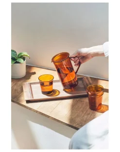Kinto Verres, Carafes-Cast Single Wall Glass - 250 ml Ambre