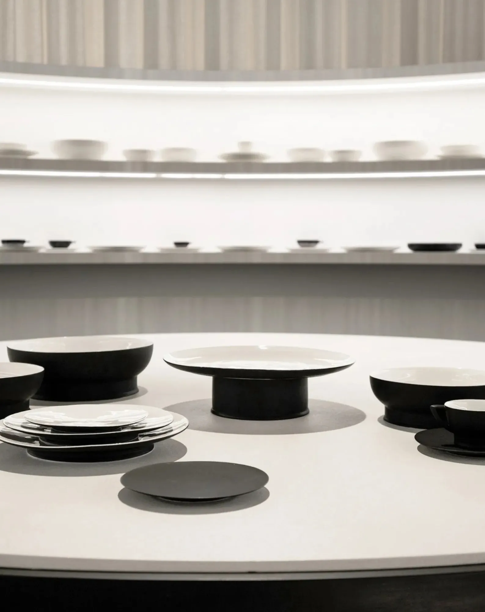 Serax Vaisselle-Ceramic bowls, Ann Demeulemeester - Set of 2 Noir