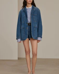 Soeur Vestes, Manteaux-Charlize jacket Bleu