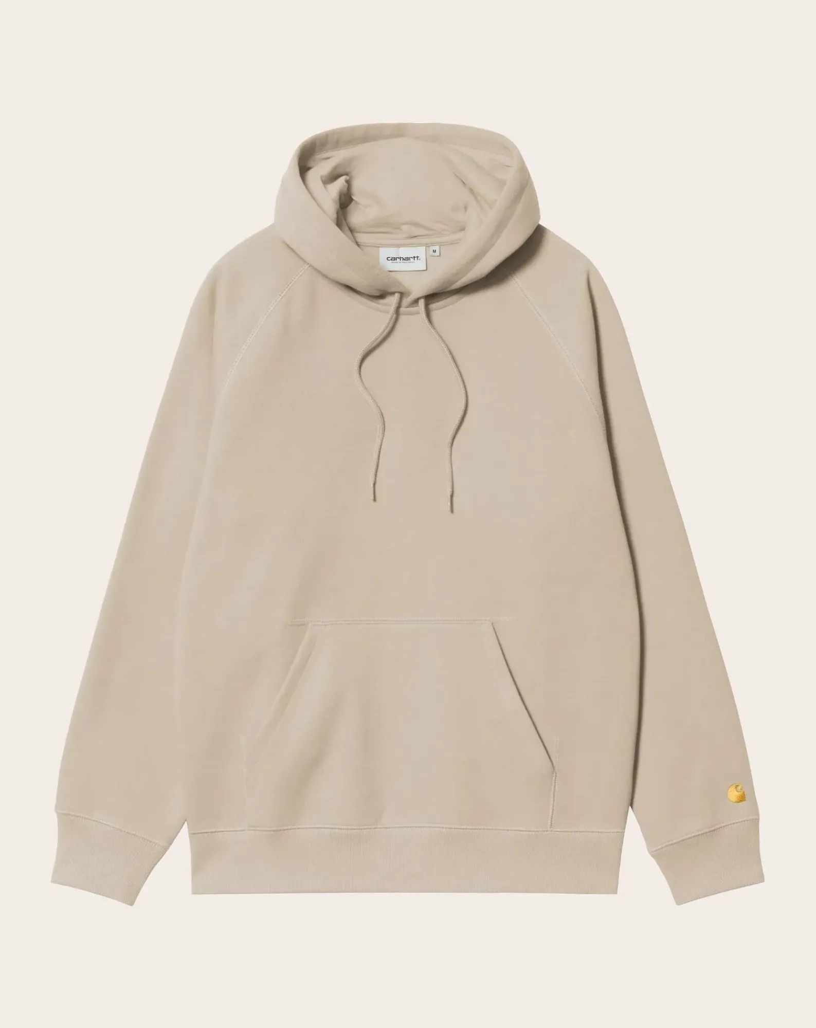 Carhartt WIP Sweats-Chase hoodie Blanc cassé