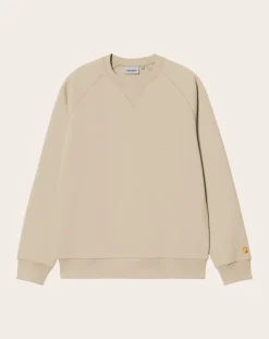 Carhartt WIP Sweats-Chase sweatshirt Blanc cassé