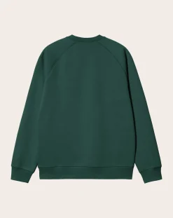Carhartt WIP Sweats-Chase sweatshirt Vert foncé