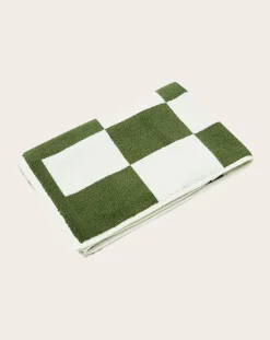 Hay Linge De Bain-Check Bath Mat Matcha