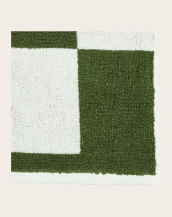 Hay Linge De Bain-Check Bath Mat Matcha