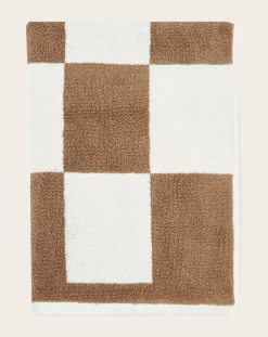 Hay Linge De Bain-Check Bath Mat Capuccino