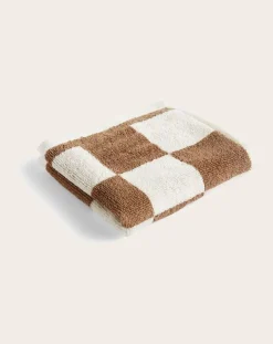 Hay Linge De Bain-Check Bath Mitten Capuccino