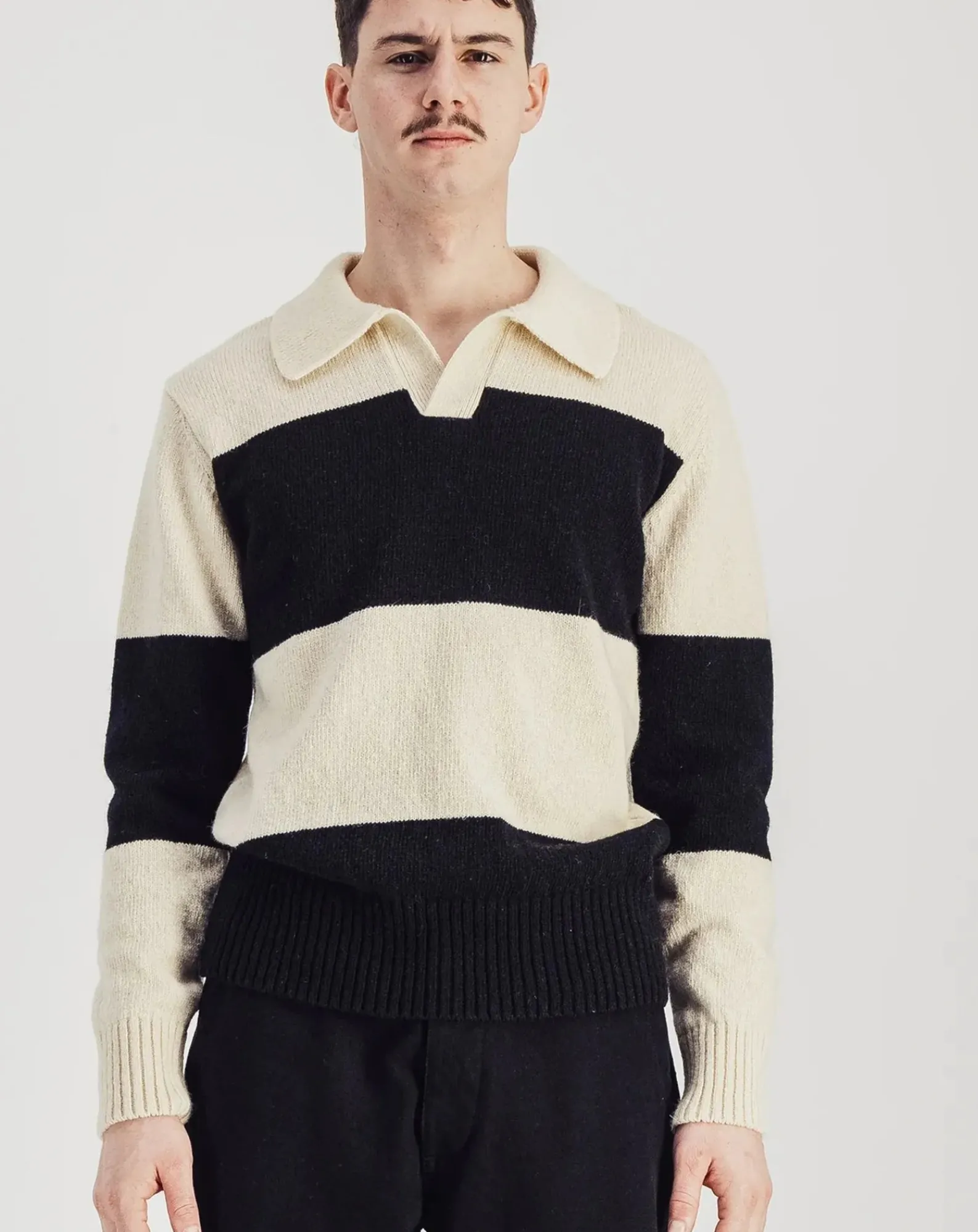 Parages Pulls, Gilets-Checkmate Wool Sweater Ecru