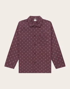 Pockies Chaussettes, Sous-Vêtements-Cherry Organic Cotton Pyjama Shirt Bleu foncé