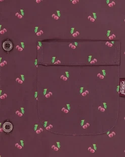 Pockies Chaussettes, Sous-Vêtements-Cherry Organic Cotton Pyjama Shirt Bleu foncé