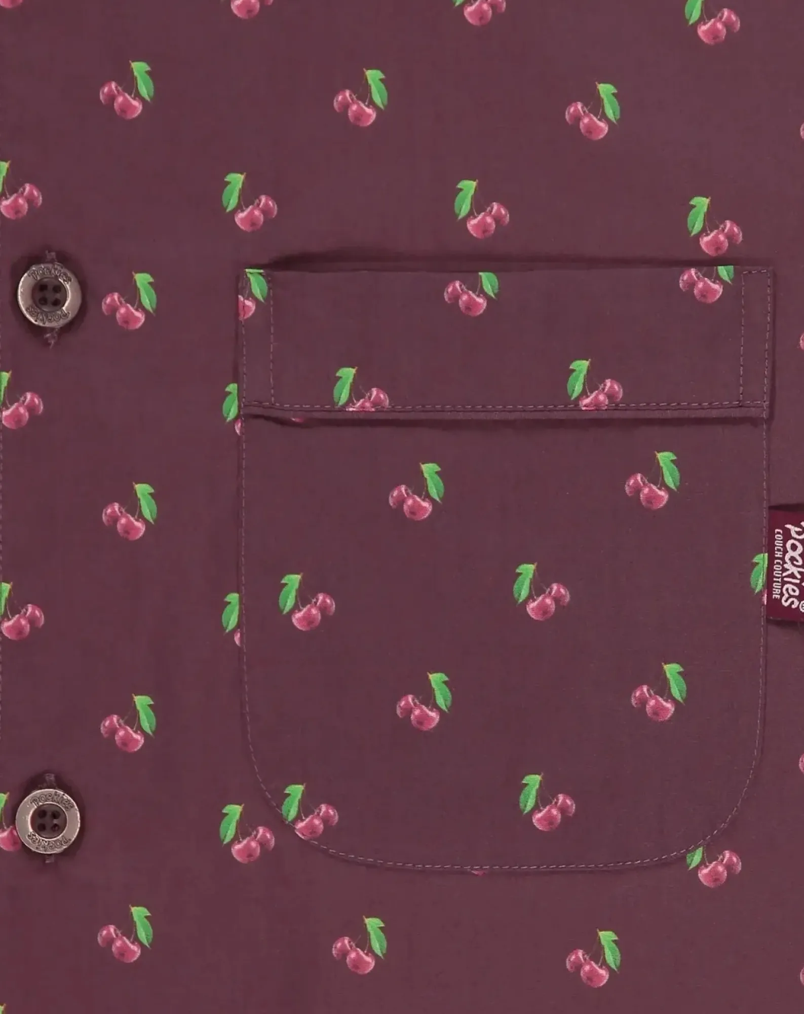 Pockies Chaussettes, Sous-Vêtements-Cherry Organic Cotton Pyjama Shirt Bleu foncé
