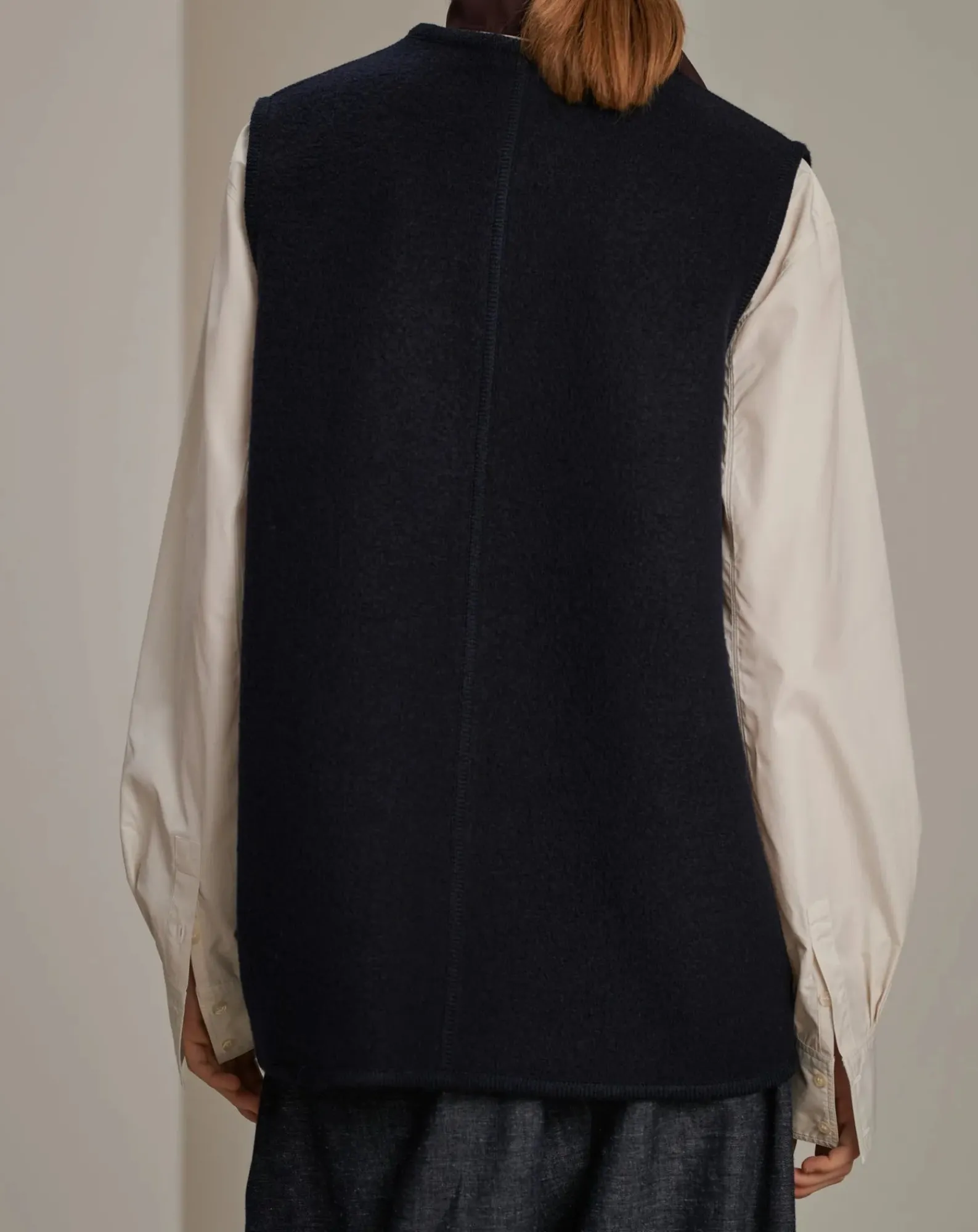 Soeur Vestes, Manteaux-Chicago Virgin Wool Sleeveless Jacket Bleu marine