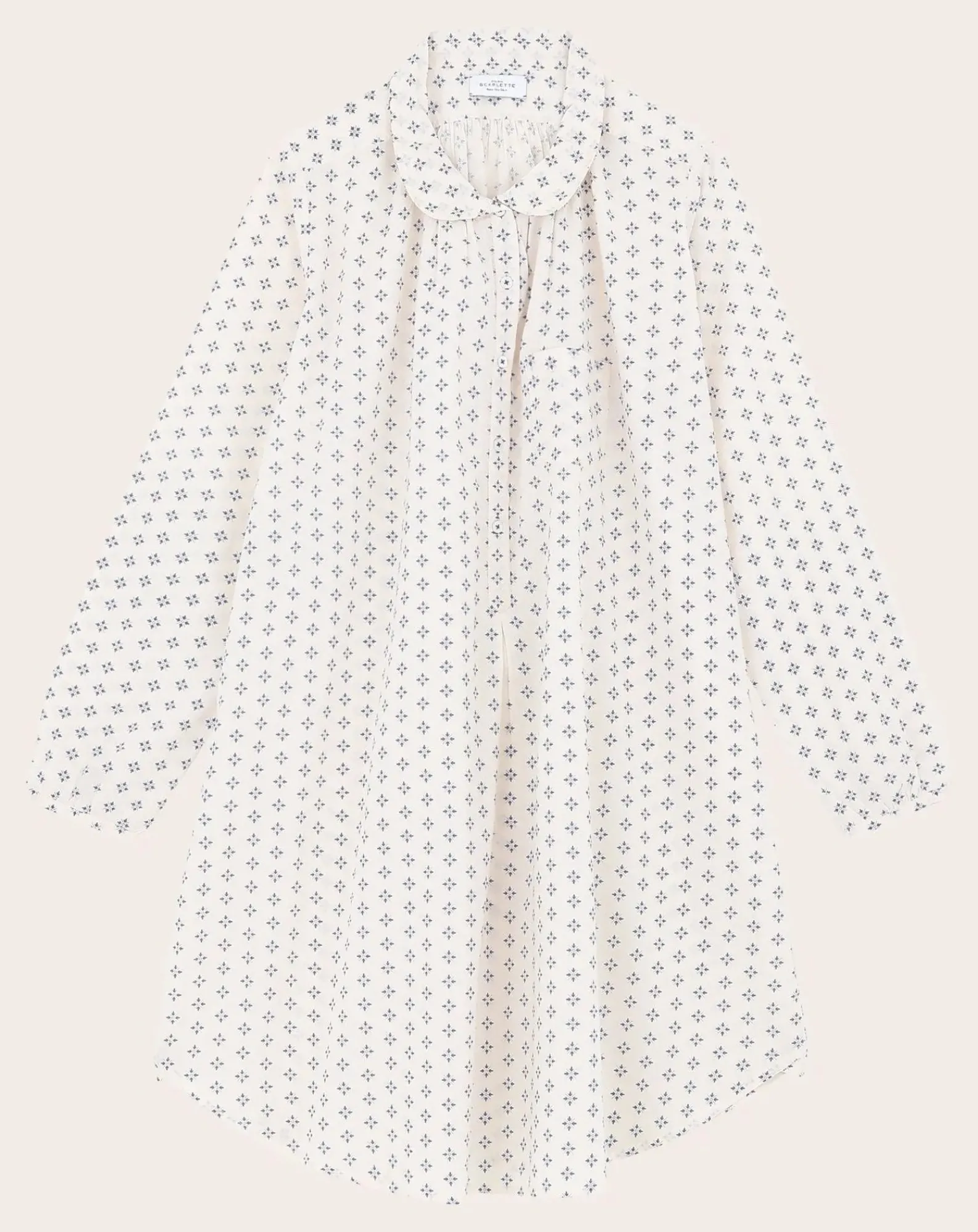 Scarlette Ateliers Lingerie, Chaussettes-Chloé Short Nightgown Bleu