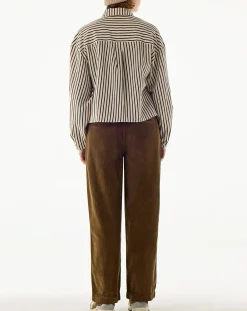 BELLEPIECE Blouses, Chemises-Christies Striped Blouse Marron