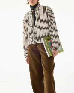 BELLEPIECE Blouses, Chemises-Christies Striped Blouse Marron