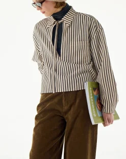 BELLEPIECE Blouses, Chemises-Christies Striped Blouse Marron