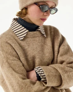 BELLEPIECE Blouses, Chemises-Christies Striped Blouse Marron