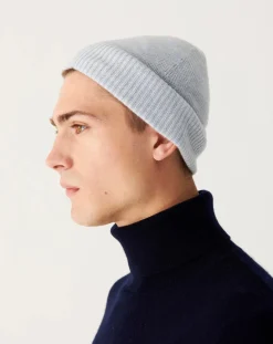 Bompard Bonnets, Cagoules, Gants-Classic Cashmere Beanie Gris argent