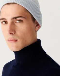 Bompard Bonnets, Cagoules, Gants-Classic Cashmere Beanie Gris argent