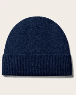 Bompard Bonnets, Cagoules, Gants-Classic Cashmere Beanie Bleu marine