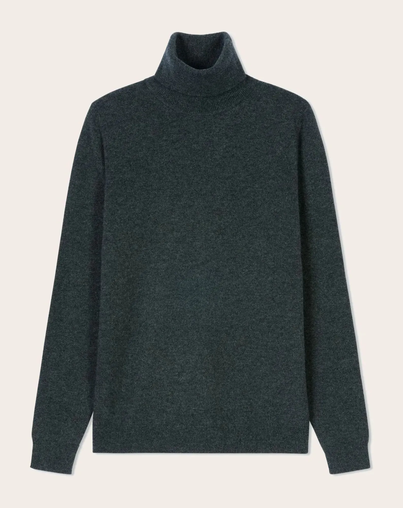 Bompard Pulls, Gilets-Classic Cashmere Roll Neck Sweater Gris anthracite