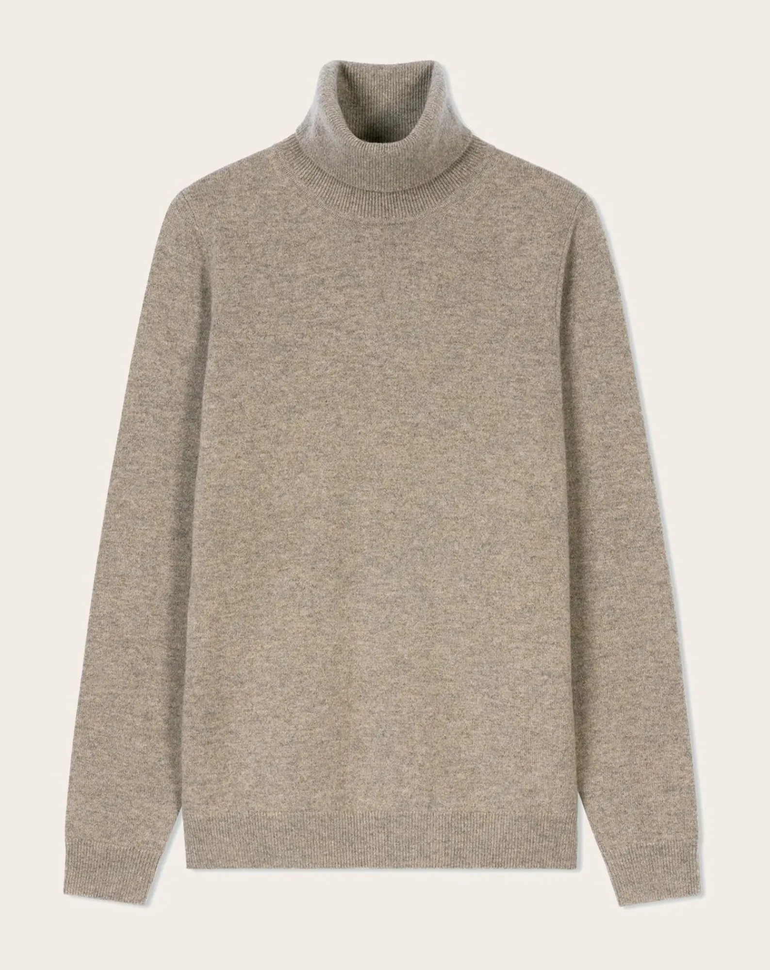 Bompard Pulls, Gilets-Classic Cashmere Roll Neck Sweater Beige
