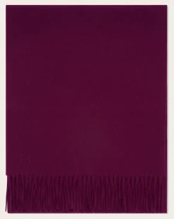 Bompard Echarpes, Foulards-Classic EB Cashmere Scarf Prune