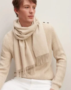 Bompard Echarpes, Foulards-Classic EB Cashmere Scarf Avoine