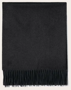 Bompard Echarpes, Foulards-Classic EB Cashmere Scarf Gris charbon