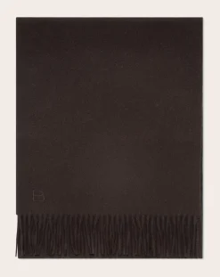 Bompard Echarpes, Foulards-Classic EB Cashmere Scarf Chocolat