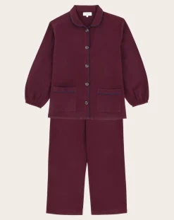 Scarlette Ateliers Lingerie, Chaussettes-Claudine Jasper pyjamas Bordeaux