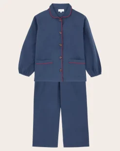 Scarlette Ateliers Lingerie, Chaussettes-Claudine Mona pyjamas Bleu marine
